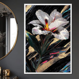 Radiant Petals Night Elegance - NicheCanvas