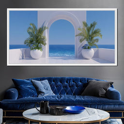 Sunlit Coastal Archway Escape - NicheCanvas