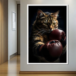 Cat Pugilist - NicheCanvas