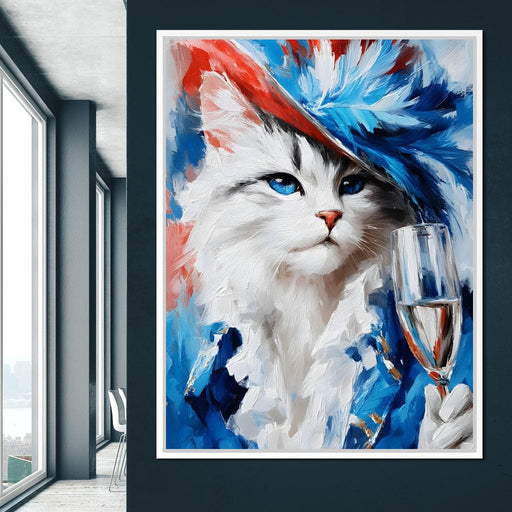 Majestic Feline Celebration Canvas Print