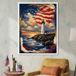 Beacon of the Coastal Morning Light - NicheCanvas