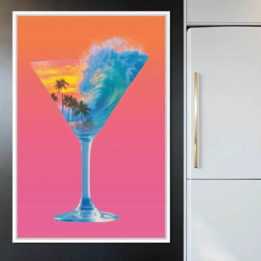Double Exposure Martini Canvas Print