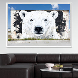 Street Art - Polar Bear - NicheCanvas