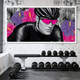 Tropical Cyclist Neon Momentum - NicheCanvas