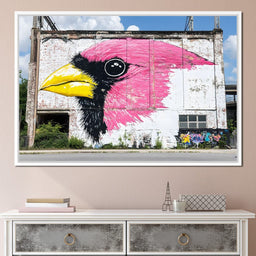 Street Art - Cardinal Bird - NicheCanvas