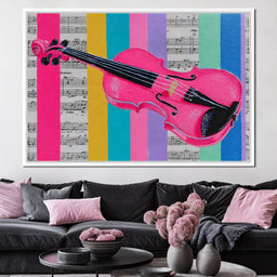 Vibrant Melodies Violon Unleashed - NicheCanvas