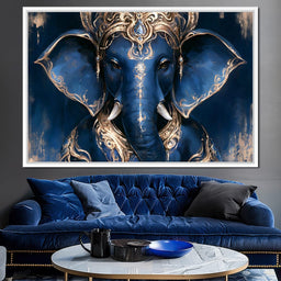 Divine Radiance of the Elephant Deity - NicheCanvas