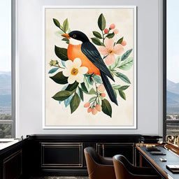 Radiant Songbird Elegance - NicheCanvas