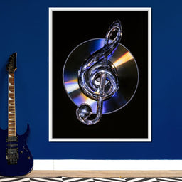 Chrome Rhythms On A Spinning Disc - NicheCanvas