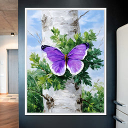 Butterfly Dreams Forest Canvas - NicheCanvas