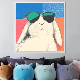 Chill Bunny in Shades - NicheCanvas