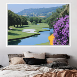 Verdant Tranquil Golf Course Escape - NicheCanvas