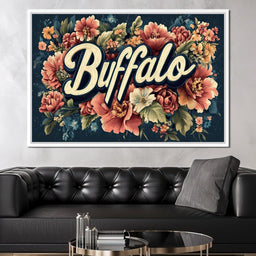 Buffalo Blossoms - NicheCanvas