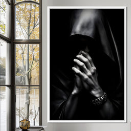 Shadowed Contemplation - NicheCanvas