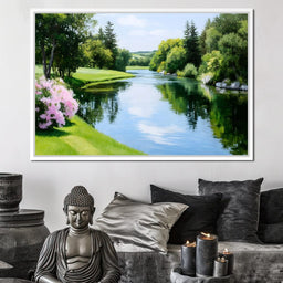 Whispering Meadows Reflection - NicheCanvas