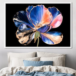 Gilded Petals Dancing Through Midnight - NicheCanvas