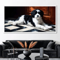 Gentle Canine Resting Charm - NicheCanvas