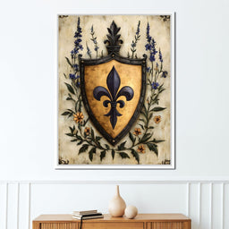 Noble Fleur De Lys Emblem - NicheCanvas