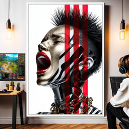 Cyber Scream Queen - TooplesArt - NicheCanvas