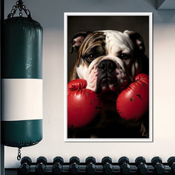 Bulldog Pugilist - NicheCanvas