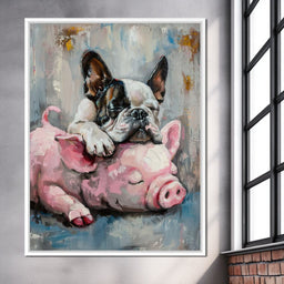 Frenchie Piglet Dreamy Den - NicheCanvas