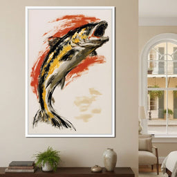 Leaping Through The Vivid Current - NicheCanvas