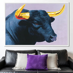 Golden Horns of Strength - NicheCanvas