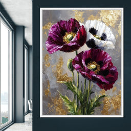 Golden Poppy Petal Sonata - NicheCanvas