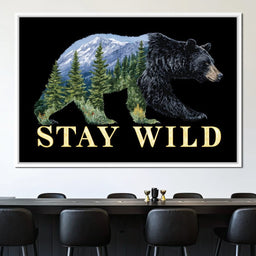 Bear Spirit Mountain Wildscape - NicheCanvas