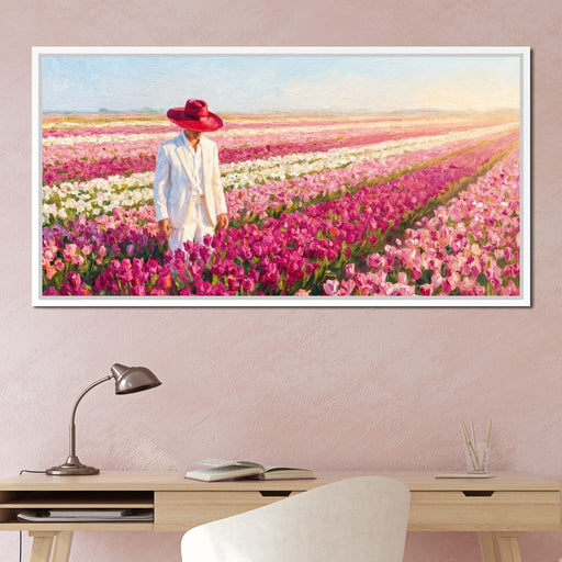 The Quiet Walk Through Spring - TooplesArt Canvas Print