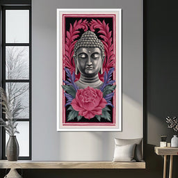 Tranquil Buddha Peony Garden - NicheCanvas