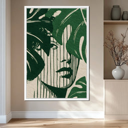 Botanical Shadow Portrait - NicheCanvas