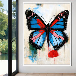 Vibrant Ascent of the Painted Wing - NicheCanvas