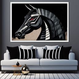 Iron Equine Spirit Descent - NicheCanvas