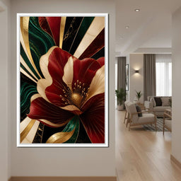 Gilded Petals Of Luxury - NicheCanvas