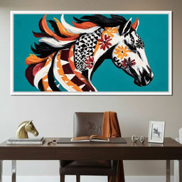 Vibrant Equine Spirit - NicheCanvas