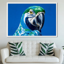 Parrot Portrait Vibrant View - NicheCanvas