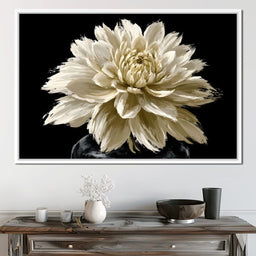 Pale Petals Held Against The Void - NicheCanvas