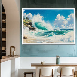 Ocean's Mighty Embrace - NicheCanvas