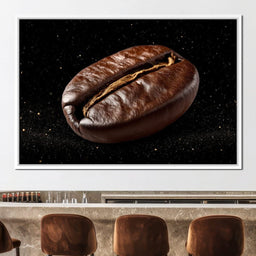 Cosmic Coffee Bean Orbit - NicheCanvas