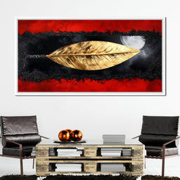 Golden Leaf Nocturne Reflection - NicheCanvas