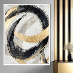 Golden Flow Rhythms - NicheCanvas