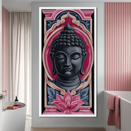 Buddha Tranquil Blossom Reflection - NicheCanvas