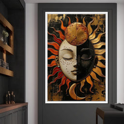 Solar Lunar Symbiosis - NicheCanvas