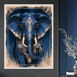 Gilded Wisdom of the Midnight Sage - NicheCanvas