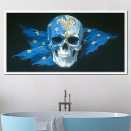 Sapphire Stars Sovereign Skull - NicheCanvas