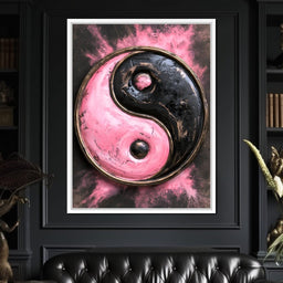 Vibrant Duality Colliding With Dark Intent - NicheCanvas