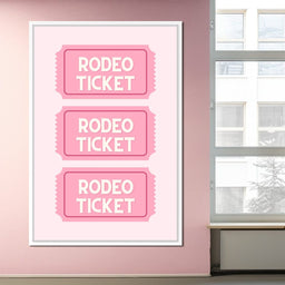 Pastel Rodeo Ticket Stack - NicheCanvas