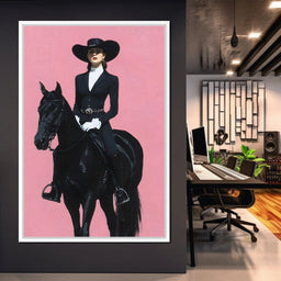 Midnight Rider on Rose Plain - NicheCanvas