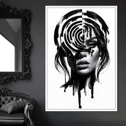 Liquid Thoughts Dissolving Into Form - NicheCanvas
